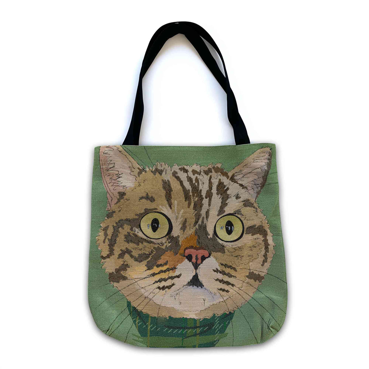 Custom Cat Pet Portrait Tote Bag