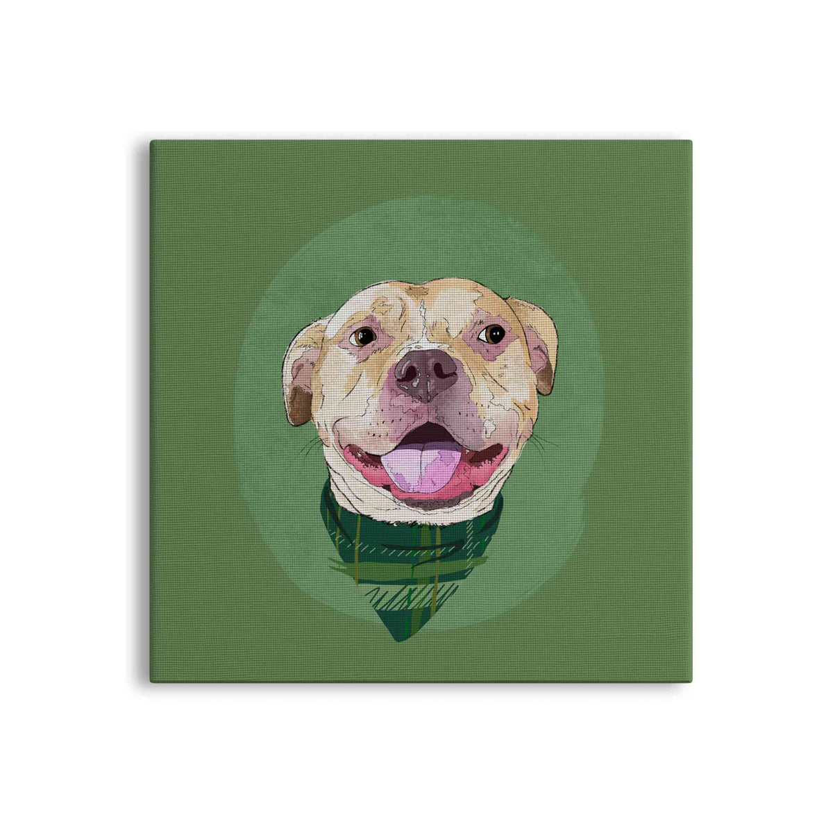 Custom Dog Pet Portrait Canvas Print